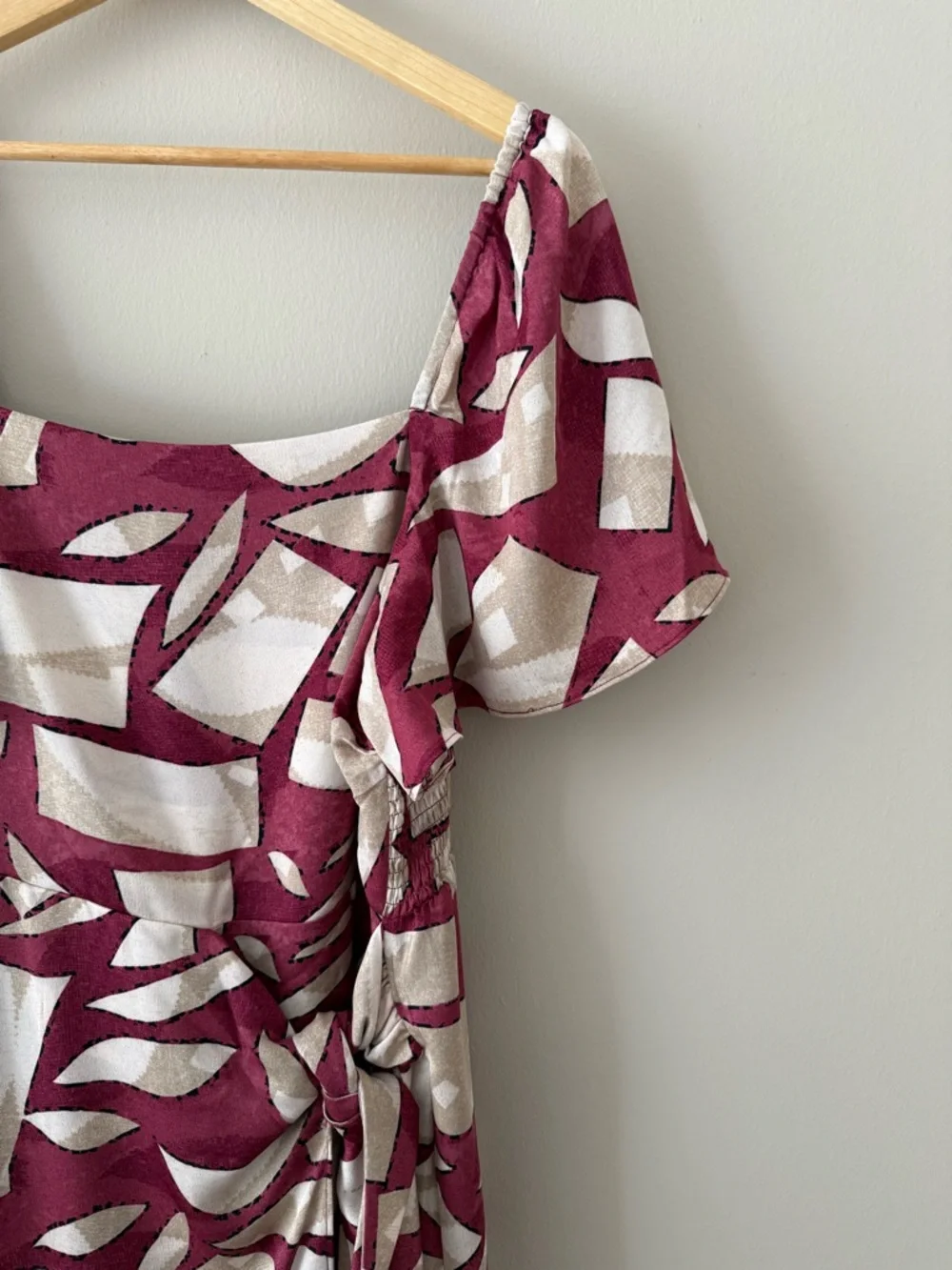 NWT - Nic + Zoe - Shadow Blocks Dress - Red Multi - Picture 5 of 15